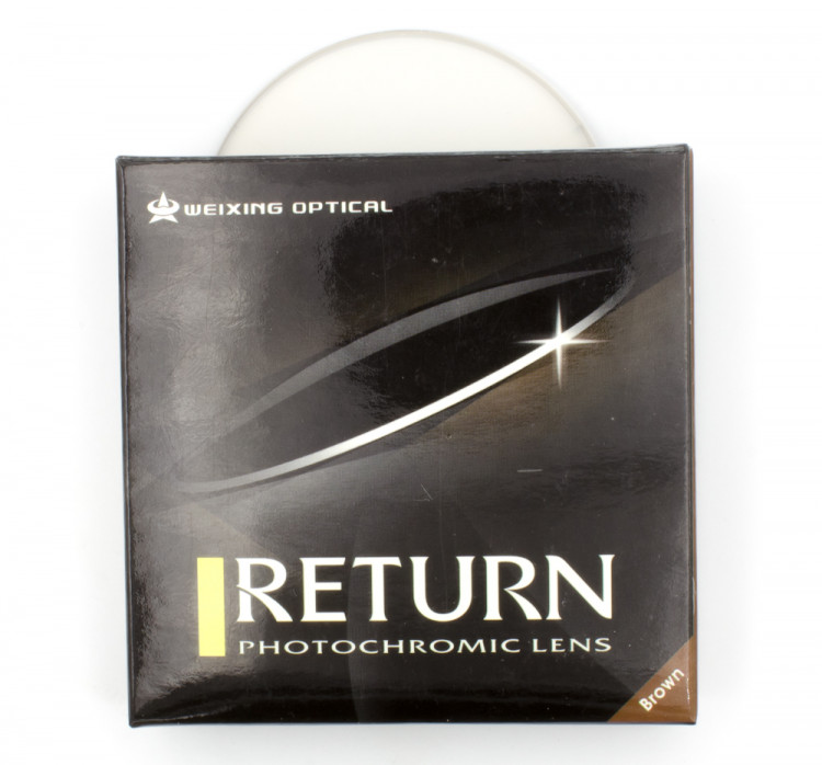Полимерные линзы RETURN фотохромные Brown D65