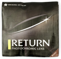 Полимерные линзы RETURN фотохромные Brown D70