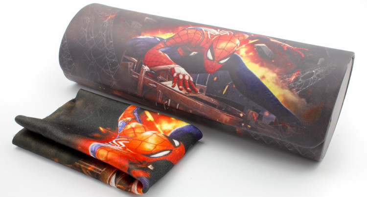 Футляр для очков W-251-M9 с рисунком + салфетка