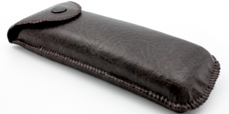 Футляр для очков на кнопке вертикальный