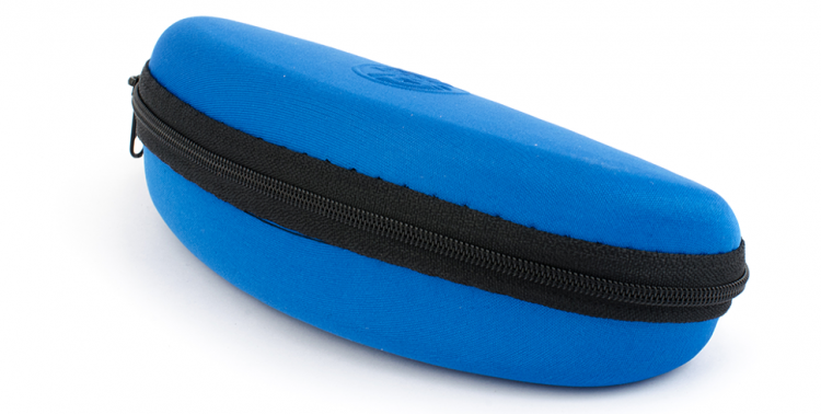 Футляр для очков на молнии синий