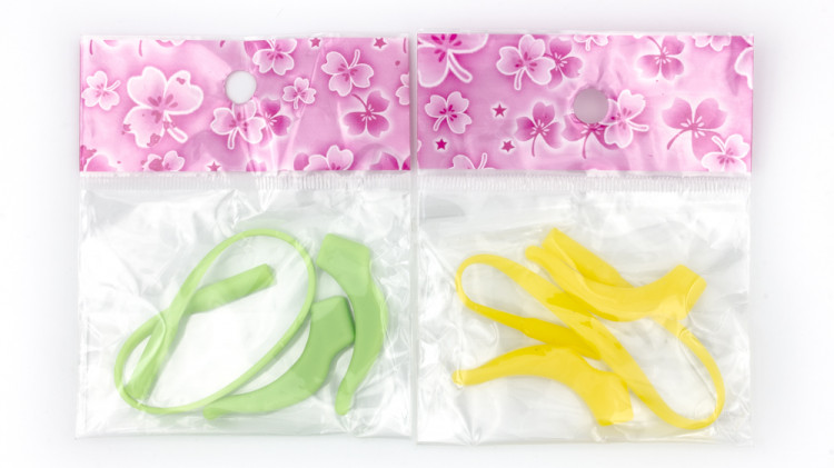 Силиконовые резинка+стопперы  ( цвет в ассортименте)