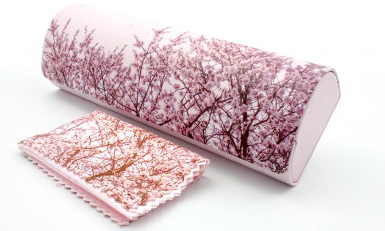 Футляр для очков W-260-40 с рисунком + салфетка