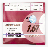 Полимерные линзы Aspheric 1.67  D75