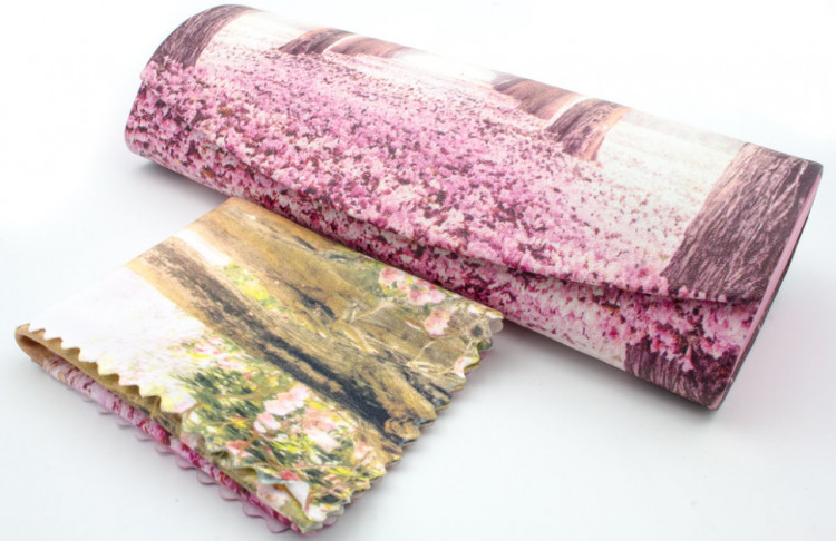 Футляр для очков W-290-27 с рисунком + салфетка