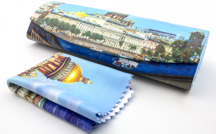 Футляр для очков W290-72 рисунок+салфетка