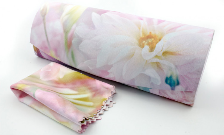 Футляр для очков W-290-39 с рисунком + салфетка