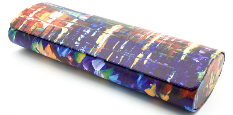 Футляр для очков W-251-14 с рисунком + салфетка