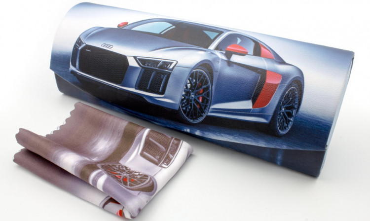 Футляр для очков W-290-43 с рисунком + салфетка