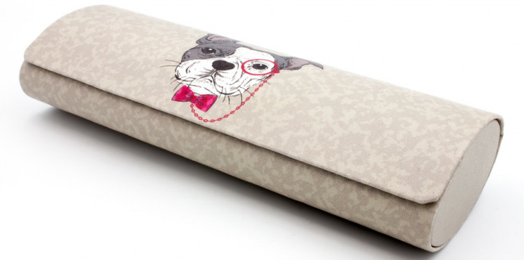 Футляр для очков W-251-17 с рисунком + салфетка