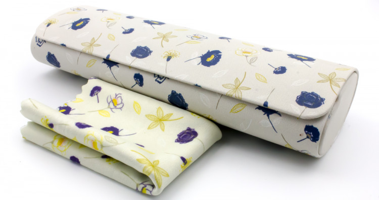 Футляр для очков W-251-234 с рисунком + салфетка