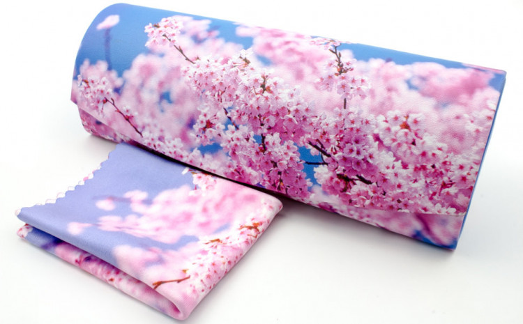 Футляр для очков W-290-47 с рисунком + салфетка