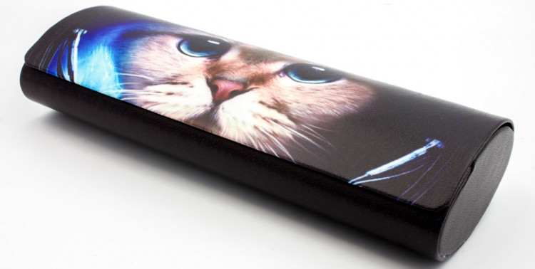 Футляр для очков W-251-20 с рисунком + салфетка