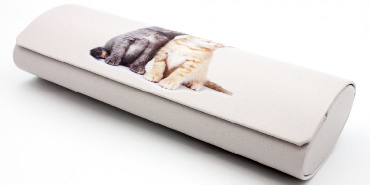 Футляр для очков W-251-23 с рисунком + салфетка