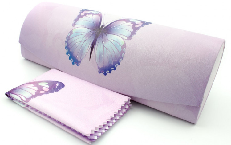 Футляр для очков W-290-6 с рисунком + салфетка