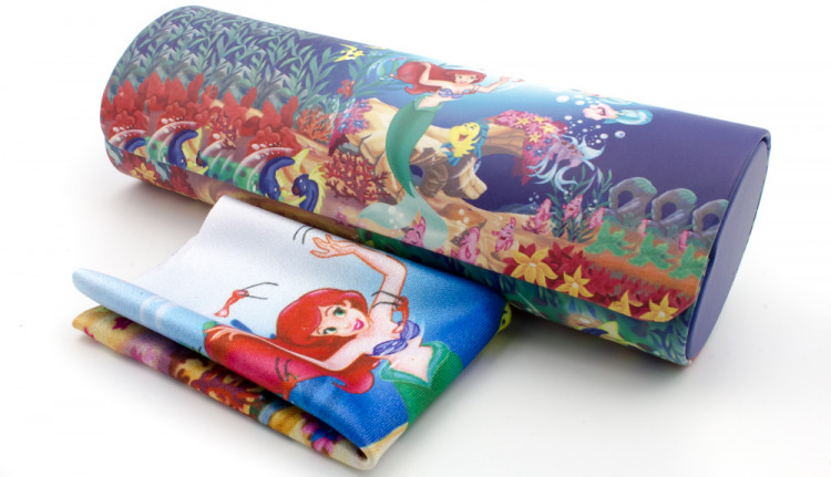 Футляр для очков W-251-M14 с рисунком + салфетка